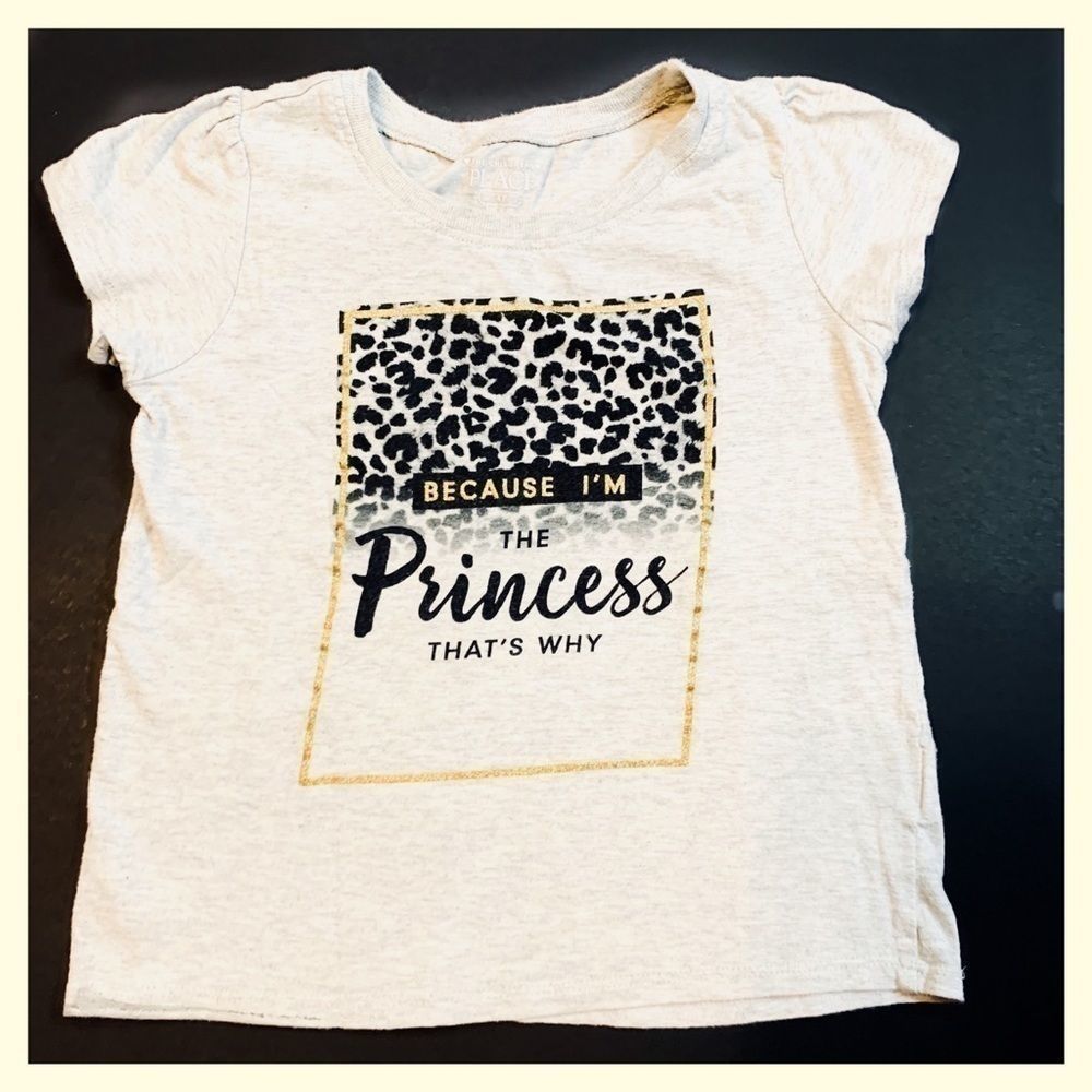 CHILDRENS PLACE Leopard print princess tee shirt 4
